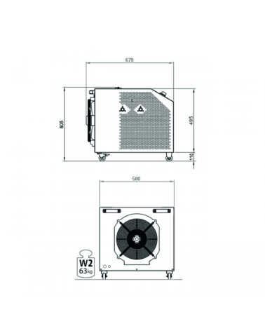 Cooling unit C2 - W2