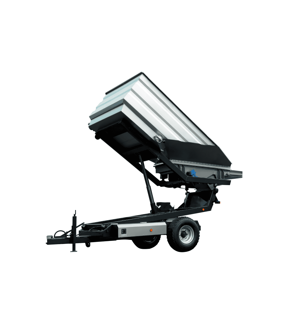 Stainless steel trailers for grape discharge | Boada Shop