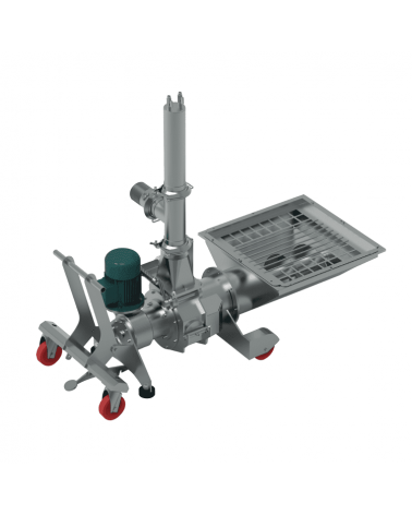 Piston pump with hopper 02