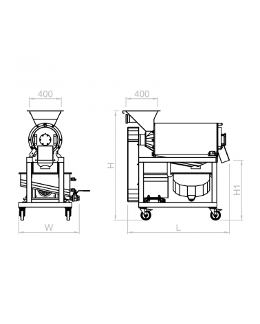 Pulping machine