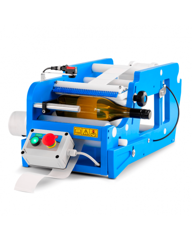 Etiquetadora semiautomàtica ampolles cilíndriques