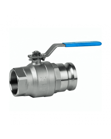 2 piece F-M Camlock ball valve