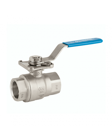 Full bore ball valve 2 pieces