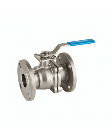 Full bore 2 piece ball valve, ANSI B-16.5 S-150 flanged "FIRE SAFE"