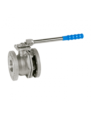 Full bore ball valve 2 pieces DIN PN-40 flanged "FIRE SAFE"
