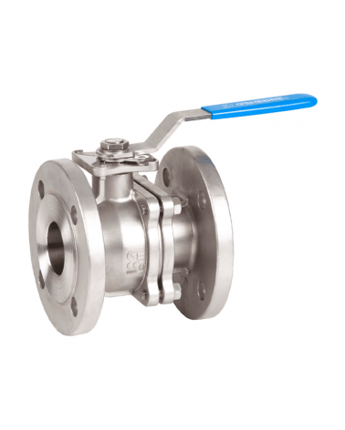 Full bore ball valve 2 pieces, DIN flanges "FIRE SAFE"