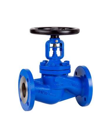 Globe valve with bellows - flanges DIN PN 16