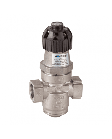 Pressure reducing valve for steam