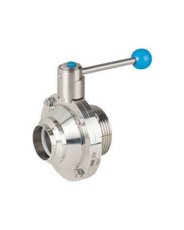 Sanitary ball valve threaded/welded end