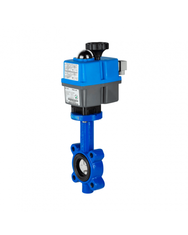 Butterfly valve type LUG ANSI with single-phase electric actuator