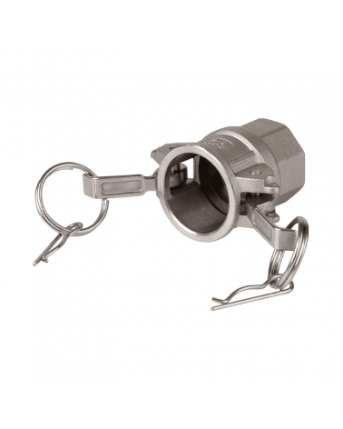 Racor tipo D: Camlock hembra-rosca hembra