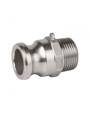 Racor tipo F: Camlock macho-rosca macho