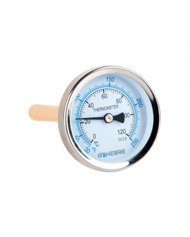 Bimetallic thermometer 63 mm (rear)