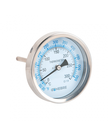 Stainless steel bimetallic thermometer (rear)