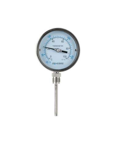 Stainless steel bimetallic thermometer (bottom)