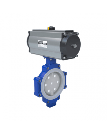 Acris® Lug type butterfly valve with PFA liner
