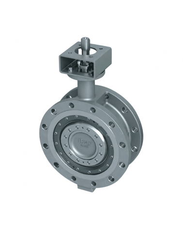 Flanged butterfly valve with triple eccentricity − Tri Lok