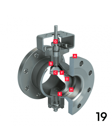 Segmented ball valve − Series 19/19L