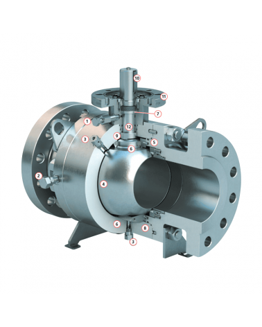 Trunnion mounted ball valve − series 1B