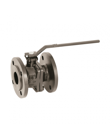 Full bore ball valve 2 pieces