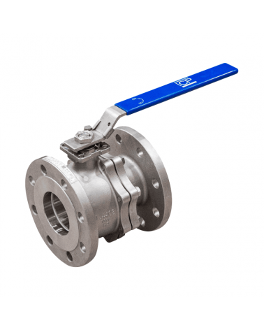 Full bore ball valve 2 pieces