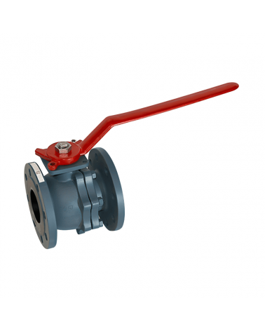 Full bore ball valve 2 pieces