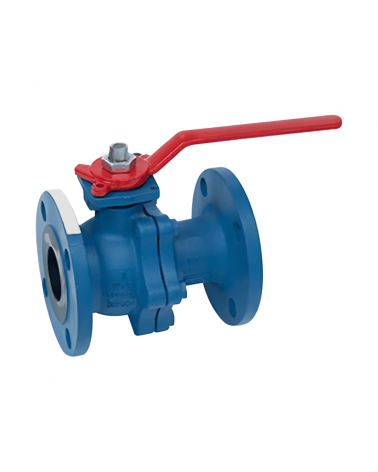 Full bore ball valve 2 pieces