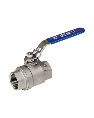 Full bore ball valve 2 pieces