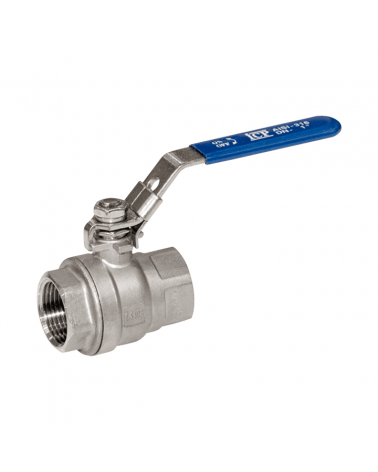 Full bore ball valve 2 pieces