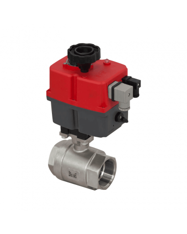 2 piece full bore ball valve with single-phase electrical actuator