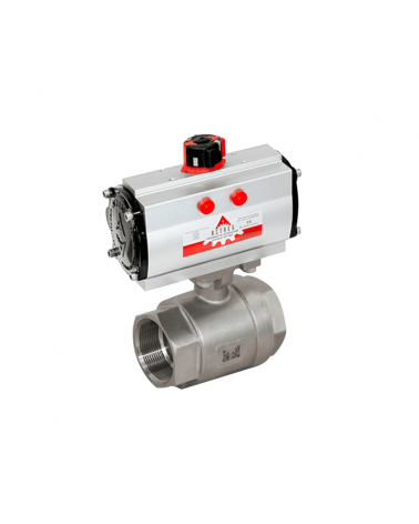 2 piece full bore ball valve with double-acting pneumatic actuator