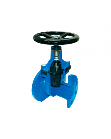Gate valve with resilient sealing
