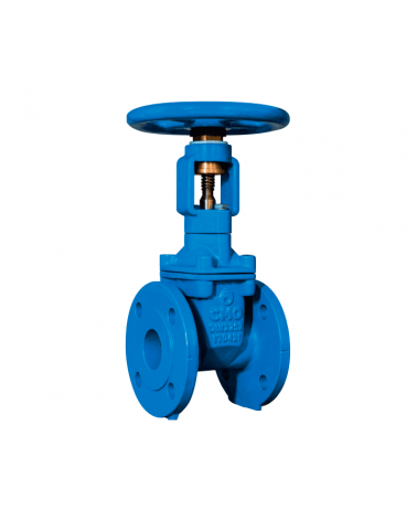 Gate valve with resilient-seated rising spindle