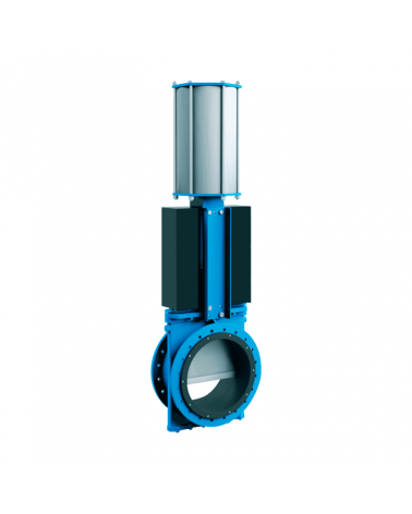 Bidirectional flanged knife gate valve