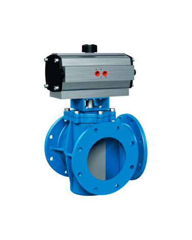 Flanged multiport valve