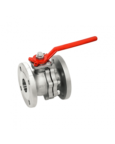 Full bore ball valve 2 pieces