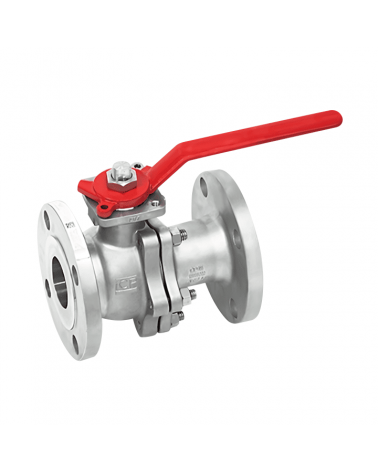 Full bore ball valve 2 pieces