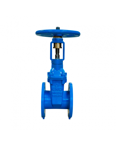 Gate valve with resilient-seated rising spindle