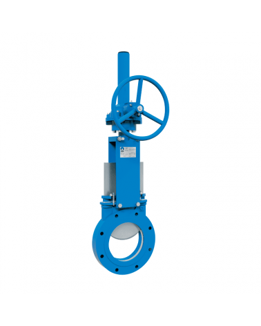 Unidirectional flanged knife gate valve