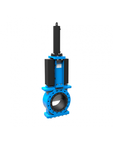 Bidirectional flanged knife gate valve