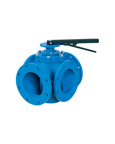 Flanged multiport valve