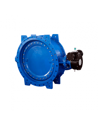 Biexcentric butterfly valve