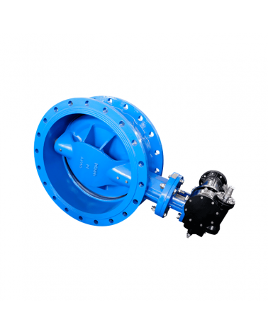Biexcentric butterfly valve