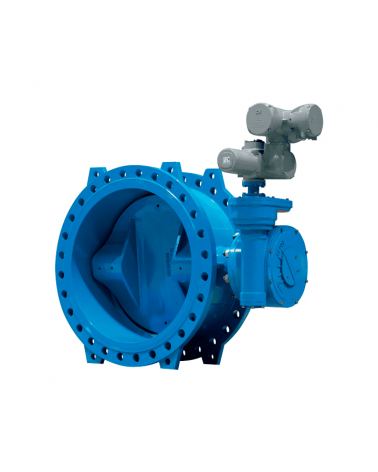 Biexcentric butterfly valve